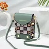 Bolsas de Mujer Transfronterizas 2026 Modelo Nuevo Gran Capacidad Bolsa para Teléfono Venta al por Mayor Compartimento Doble Gama Alta Vertical Simple Bolso Cruzado