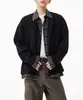 Nueva Chaqueta para Hombre Otoño/Invierno 2026 con Diseño de Retazos a Cuadros Falso de Dos Piezas, Estilo Holgado y Casual