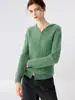 Cardigã de cashmere com capuz em tricô de cable para mulheres, novo suéter de tricô liso para outono e inverno, casaco quente solto e versátil