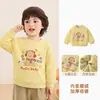 Sudadera de forro polar con cuello redondo Kaka Panda para niños, ropa de invierno para bebés, tops cálidos de otoño e invierno, ropa para niñas pequeñas