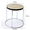 Taburete de Acero Engrosado, Taburete para Cambiarse los Zapatos, Taburete de Hierro, Taburete Redondo Pequeño, Taburete con Almacenamiento de Ocho Agujeros, Banco, Taburete de Mesa, Taburete para Sentarse, Uso Doméstico