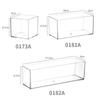 Caja de almacenamiento de escritorio cajón de cocina compartimento empotrado tira estrecha acrílico transparente estación de cosméticos rectangular