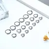 Tachuela de nariz espiral de doble capa de acero inoxidable 316, tachuela para cartílago de oreja, joyería de piercing estilo minimalista europeo y americano, venta directa del fabricante