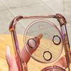 Funda para Huawei Mate60Pro con cuatro esquinas y airbag, Pura70, con purpurina, soporte para espejo de maquillaje, funda anticaída N12.