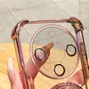 Adecuado para Funda de Teléfono Móvil Huawei Mate70Pro Esquina Cuatro Bolsas de Aire P70 Polvo Brillante Espejo de Maquillaje M60 Soporte N14 Cubierta Anticaída