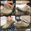 Zapatos de seguridad para soldador de cuero de vaca personalizados con puntera de acero anti-quemaduras, zapatos de seguridad anti-aplastamiento y anti-perforación con suela de cuero de vaca para trabajos en obra