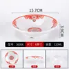 Vajilla Tradicional para Hot Pot Estilo Ciudad de Melamina, Platos Pequeños Especiales, Tripa, Intestinos de Pato, Bol para Sangre de Pato, Bol Azul con Línea Retro para Hot Pot de Chongqing