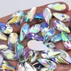 9*18Mmab Color Gota de Agua Rhinestones Acrílicos Rhinestones de Fondo Plano para Joyería Manualidades Decoración Accesorios de Ropa Materiales DIY