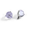 Brincos de Titânio F136 com Zircônia Colorida de Três Garras, Piercings Labiais, Joias para Piercing de Liga de Titânio G23, Piercings de Língua, Piercings de Hélix