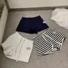 Wgwe9888 Ropa de Mujer Shisanxing Guangzhou Verano 2026 Nuevo Diseño Rayado con Cordón Versátil Shorts Casuales