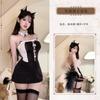 Lencería sexy de mucama para chica gato, traje sexy, tentación, cadera abierta, gratis, vestido de mucama para cabello