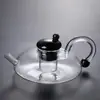 Conjunto de Bule de Chá de Vidro para Infusão de Chá com Separação de Folhas de Chá, Bule de Chá Florido Doméstico com Filtro, Panela Espessa para Infusão de Chá