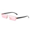 Gafas de Sol de Una Pieza Estilo Europeo y Americano Gafas Únicas de Montura Pequeña Ins Estilo Celebridad de Internet Gafas de Sol para Mujer