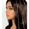 Acessórios Europeus e Americanos de Venda Quente Transfronteiriça, Headbands de Metal com Franjas Modernas e Únicas, Correntes de Cabelo, Acessórios de Festa