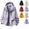 Jaqueta de Assalto Três Provas Jaqueta Casual À Prova de Óleo À Prova de Vento À Prova de Respingo Roupa de Montanhismo para Casal Marca Moderna Roupa Exterior Masculina Dopamina