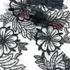 Nuevo Encaje de Flores Calado Bordado Soluble en Agua Organza Hanfu Ropa de Rendimiento de Vestuario Antiguo Accesorios 18 CM de Ancho