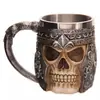 Copa de Vino Personalizada Creativa de Aspecto Antiguo con Calavera Copa con Cabeza de Fantasma Vaso de Acero Inoxidable para Whisky Copa de Vino Tinto Bar