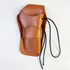 Cinto de Couro Afundado Coldre de Pistola Acessórios de Cinema e Televisão Arma Tática Cosplay Coldre de Pistola Marrom Bolsa para Arma