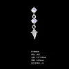 Brincos de Aço Titânio 316L, Moda de Luxo Leve, Pingente Personalizado Colorido de Zircônia Redonda e Zircônia de Pipa, Studs para Hélice da Orelha, Acessórios de Orelha Inspirados em Design