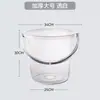 Cubo para Almacenamiento de Agua en Casa Plástico Espeso Cubo de Lavandería Portátil Pequeño Cubo para Dormitorio de Estudiantes Ligero de Lujo Transparente con Tapa