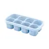 Explosiones Transfronterizas Cubitos de Hielo Grado Alimenticio Refrigerador Doméstico Caja de Hielo Tipo Prensa DIY Congelado Molde de Silicona para Cubitos de Hielo