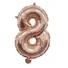 Globos de Papel de Aluminio de 16 Pulgadas, Números Dorados Rosados 0-9, Letras A-Z, Globos para Fiesta de Cumpleaños, Suministros, Decoración, Arreglo