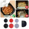 Fivela de Silicone de Grau Alimentício para Fixar Papel Manteiga da Air Fryer Fivela Magnética Resistente ao Calor com Alça Peça de Fixação do Forro