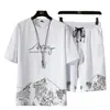 Traje Deportivo de Pantalones Cortos Juvenil Nuevo y Moderno para Hombre Ouni Liangpin con Camiseta de Manga Corta Moderna Estilo Coreano para Estudiante