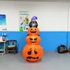 Decoraciones Navideñas Transfronterizas de Amazon, Modelos Inflables de Gato Calabaza Apilados, Adornos de Halloween