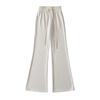 Calça Jogger de Cintura Alta Elástica Emagrecedora, Calça Casual Ampla de Corte Justo e Caimento Fluido, Wide-Leg de Comprimento Total, Versátil para Uso Casual