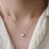 Colar Borboleta de Prata de Lei S925 Aquamarina Versátil para Uso Diário para Mulheres, Não Desbota, Nicho, High-End, Corrente de Clavícula de Luxo Acessível Novo