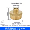 Adaptador reductor directo de latón macizo con doble rosca macho unión hexagonal corta rosca macho-macho extensión roscada accesorio para tubería de entrada de agua no