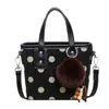 Bolso de Lunares para Mujer 2026 Nuevo de Moda Otoño Bolso de Mano Sencillo y Elegante para Salir, Bolso Cubo Cruzado de un Solo Hombro, Bolso para el Trabajo
