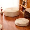 Cojín Futón de Paja Engrosado Colchoneta de Meditación Zen Cojín para el Hogar para Meditación Adoración Buda Colchoneta Po Redonda Estilo Japonés Colchoneta Tatami