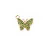 Nuevos Accesorios de Joyería Pulsera Colgante Pendientes Colgante Mariposa Diamante Colorido Venta al por Mayor Aleación DIY Accesorios Yiwu