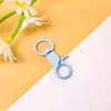 Acessórios de jóias DIY: fivela de cachorro colorida com argola de fecho, gancho de fecho, chaveiro de metal pintado, materiais para pingente de bolsa