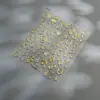 Adesivos de Unha Estrela de Seis Pontas com Folha de Ouro e Tecnologia Composta de Gelatina, Adesivos de Unha Adesivos Imitação de Strass, Decorações de Unha Transfronteiriças Céu Estrelado