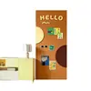 Adesivo de parede de grande área, quadro de feltro, parede de fotos, estilo Bauhaus verde, não danifica as paredes, adequado para sala de estar e quarto, não requer perfuração, adesivo de parede autoadesivo