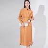 Gabardina de Moda Miyake para Mujer, Estilo Largo, Sensación de Alta Gama, Ropa Femenina de Comercio Exterior Transfronterizo, Ropa Holgada Tallas Grandes, Abrigo para Primavera