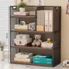 Estante de Armazenamento para Classificação de Assuntos Mesa de Estudante Armário Vertical de Múltiplas Camadas para Armazenamento de Livros Mesa de Escritório Caixa de Arquivos A4 Dormitório