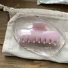 Presilha de Cabelo Acrílica Colorida em Gel Estilo Coreano, Simples e Versátil, com um Toque de Luxo para Penteados Updo