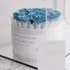 [En Stock] Nuevo Producto Cubo de Abrazo con Lazo Mediano Caja de Regalo con Flores Preservadas