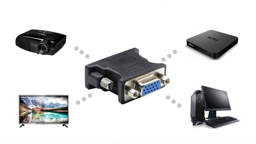 DVI24+5公转VGA母转接头7