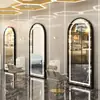 Estación de espejo para salón de peluquería, moderna, adelgazante, embellecedora, pantalla táctil LED de pared, especializada para salones de peluquería