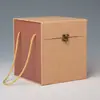 Latas de Chá Caixa de Presente Caixa de Embalagem Pote de Mel Cerâmico Grande Universal Caixa de Presente Caixa Vazia Caixa Grande de Cânhamo