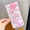 [Niños] accesorios para el cabello color primavera flor toalla anillo para el cabello cuerda para el pelo de niña no daña el pelo alta elasticidad tocado para coleta