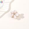 Qiyue Clip Pequeño Metálico de Flor Fresca Clip Pequeño para Cabello Suelto Perla Clip Pequeño Clip para Flequillo Lateral para Mujer Accesorios para el Cabello Venta al por Mayor
