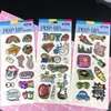 Pegatinas de burbujas de plástico 3D creativas de dibujos animados para niños, pegatinas para taza de vacío, pegatinas para equipaje, pegatinas de recompensa para estudiantes, venta al por mayor