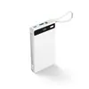 Batería externa Amazon más vendida transfronteriza 10000mAh con cable, pantalla digital, cargador portátil, carga rápida PD, puertos duales USB-C