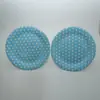 Pratos de Papel Coloridos com Bolinhas Azuis Descartáveis 7 Polegadas 9 Polegadas Pratos de Papel para Churrasco Pratos de Papel para Festa